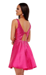 3 of 4 Rachel Allan 40155 Dress Magenta