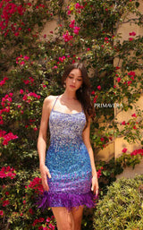 4 of 9 Primavera Couture 4023 Dress Blue