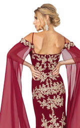 8 of 8 Dancing Queen 4025 Dress Burgundy