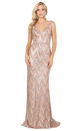 2 of 6 Dancing Queen 4036 Dress Rose-Gold
