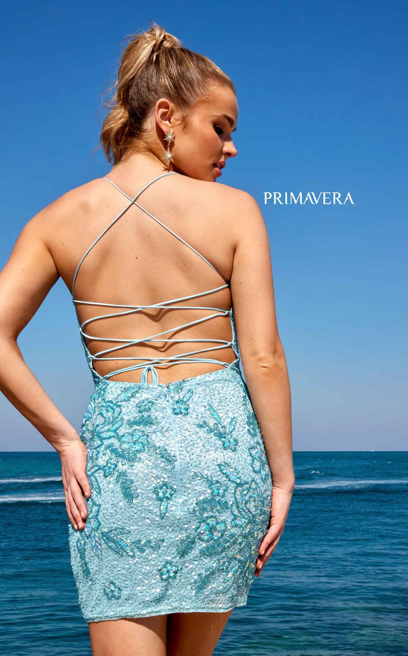 Primavera Couture 4040 Dress Light-Turquoise