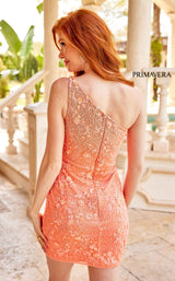 4 of 4 Primavera Couture 4043 Dress Coral
