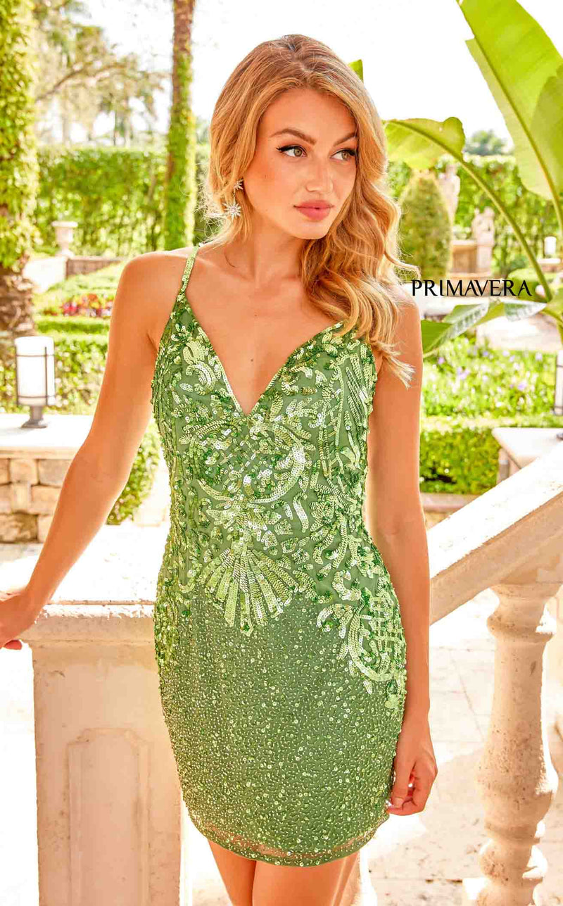 Primavera Couture 4047 Dress Sage-Green