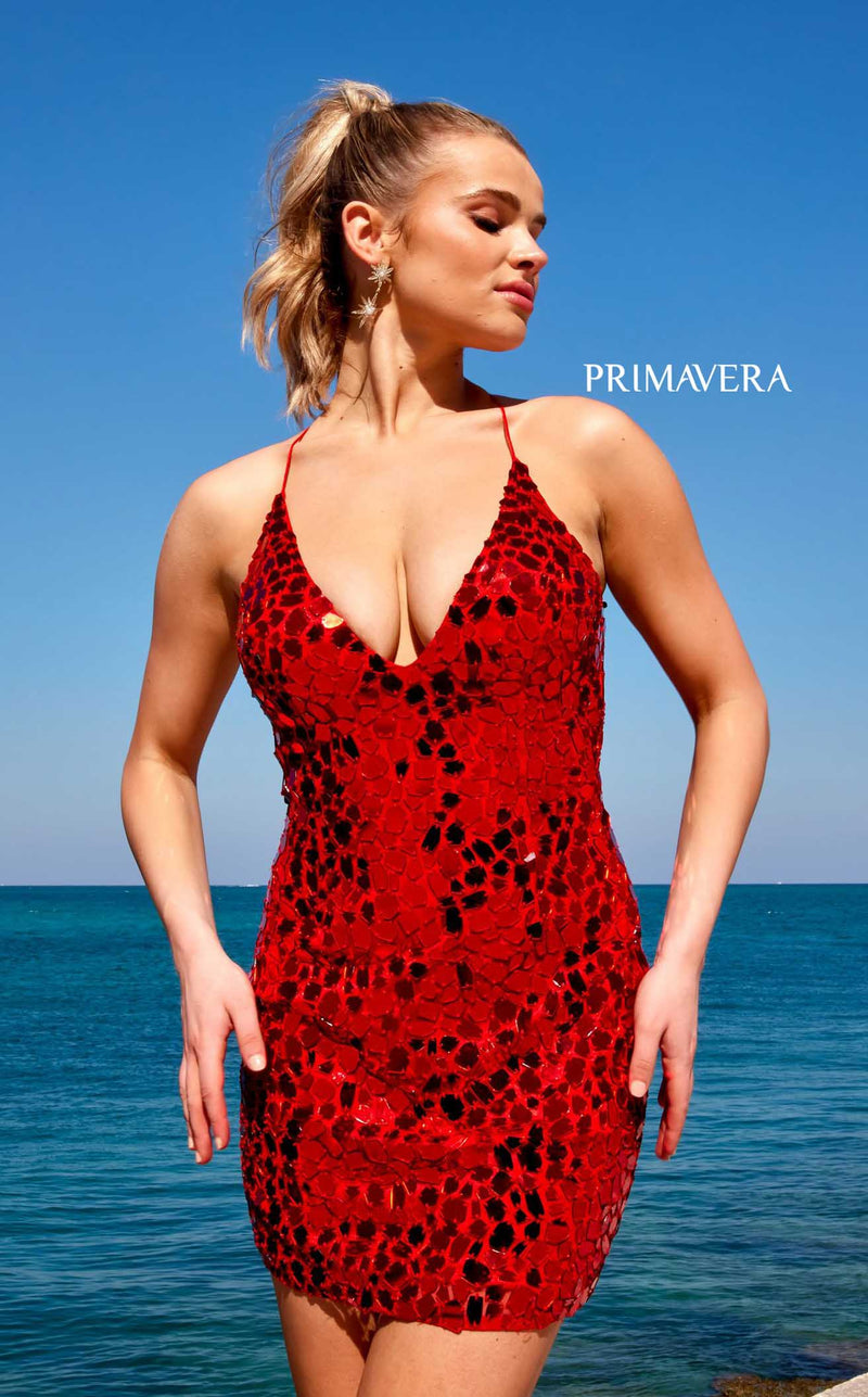 Primavera Couture 4056 Dress --Red