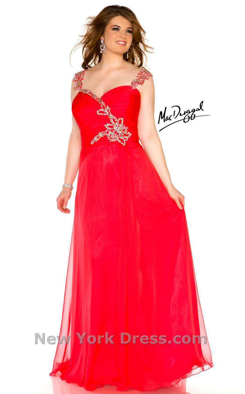 Mac Duggal 64400R Cherry Red