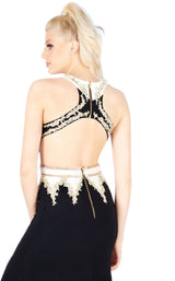 6 of 6 Mac Duggal 40626L Black/White