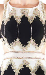 2 of 6 Mac Duggal 40626L Black/White