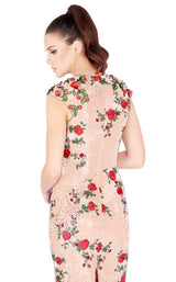 8 of 8 Mac Duggal 40857N Black-Rose