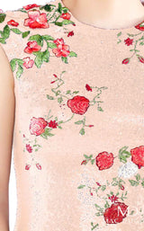 7 of 8 Mac Duggal 40857N Black-Rose