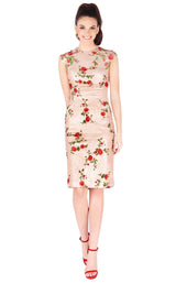 1 of 8 Mac Duggal 40857B Champagne-Rose