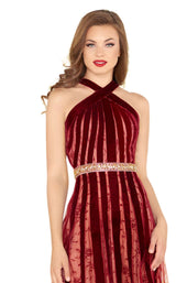 4 of 6 Mac Duggal 40876R Wine