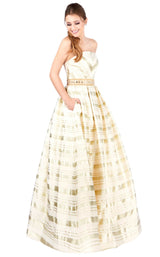 1 of 4 Mac Duggal 40883H Ivory/Gold