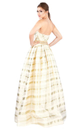 2 of 4 Mac Duggal 40883H Ivory/Gold