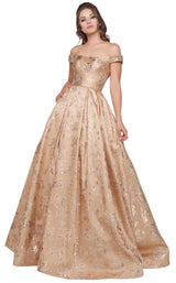 2 of 6 Mac Duggal 40893H Champagne