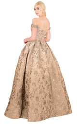 3 of 6 Mac Duggal 40893H Golden-Blue