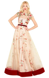 1 of 6 Mac Duggal 40951R Champagne-Rose