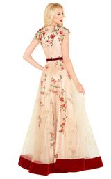 3 of 6 Mac Duggal 40951R Champagne-Rose