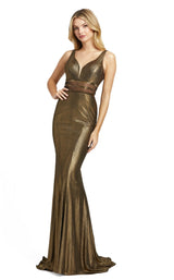 1 of 4 Mac Duggal 40960 Dress Antique-Gold