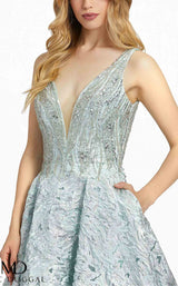 3 of 3 Mac Duggal 40996D Dress Mint-Ice