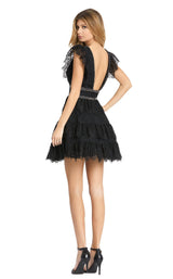 3 of 4 Mac Duggal 41013 Dress Black