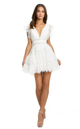 2 of 4 Mac Duggal 41013 Dress White