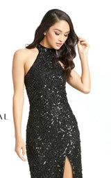 8 of 15 Mac Duggal 4112D Dress Black