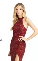 11 of 15 Mac Duggal 4112D Dress Garnet