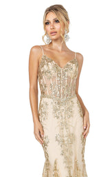 6 of 10 Dancing Queen 4118 Dress Gold