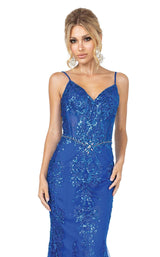 8 of 10 Dancing Queen 4118 Dress Royal-Blue