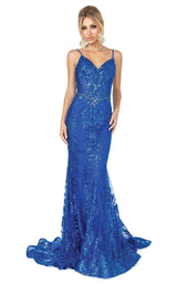 3 of 10 Dancing Queen 4118 Dress Royal-Blue