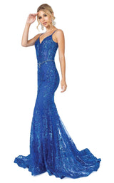 4 of 10 Dancing Queen 4118 Dress Royal-Blue