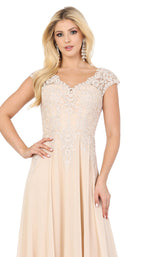 6 of 8 Dancing Queen 4122 Dress Champagne