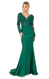 1 of 4 Dancing Queen 4124 Dress Hunter-Green