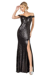 1 of 6 Dancing Queen 4139 Dress Black
