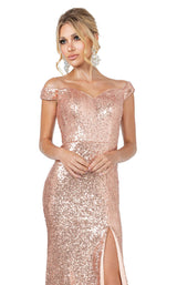 5 of 6 Dancing Queen 4139 Dress Rose-Gold