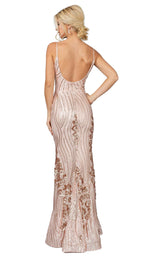 5 of 12 Dancing Queen 4144 Dress Rose-Gold