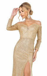 3 of 4 Dancing Queen 4155 Dress Gold