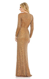 3 of 6 Mac Duggal 42018 Dress Antique-Gold