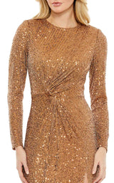 5 of 6 Mac Duggal 42018 Dress Antique-Gold