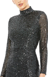 3 of 3 Mac Duggal 42014 Dress Graphite