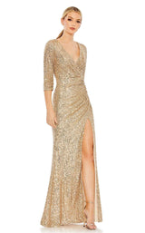 1 of 3 Mac Duggal 42015 Dress Light-Gold