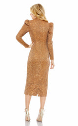 3 of 7 Mac Duggal 42020 Dress Antique-Gold
