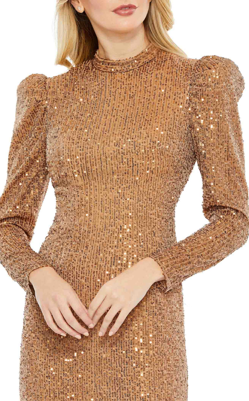 Mac Duggal 42020 Dress Antique-Gold