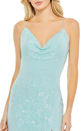 2 of 3 Mac Duggal 42026 Dress Aqua