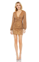 1 of 3 Mac Duggal 42034 Dress Copper