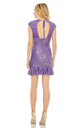 4 of 6 Mac Duggal 42035 Dress Purple
