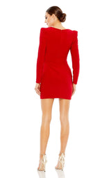 2 of 3 Mac Duggal 42039 Dress Red