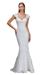 1 of 4 Nina Canacci 4203 Dress Ivory