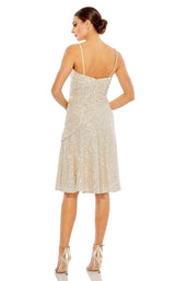 6 of 9 Mac Duggal 42040 Dress Silver-Nude