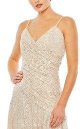 9 of 9 Mac Duggal 42040 Dress Silver-Nude